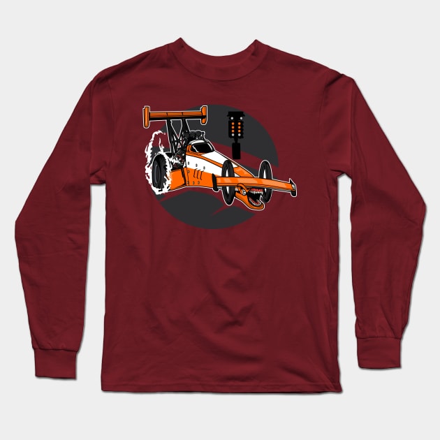 DRAGRACE CAR MONSTER Long Sleeve T-Shirt by beanbeardy